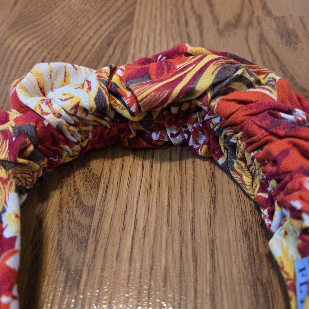Fly By Night Crown Floral Headband Scrunchie Hair Accessory Artisan Boho Classic - Picture 5 of 8